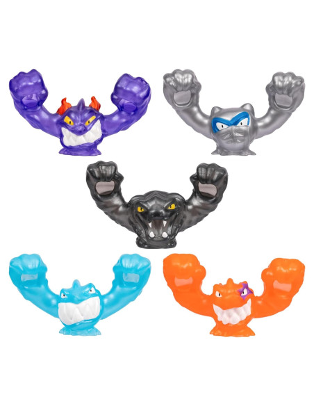 Heroes de Goo Jit Zu Paquete de 5 Goo-Slingers Cósmicos Metálicos