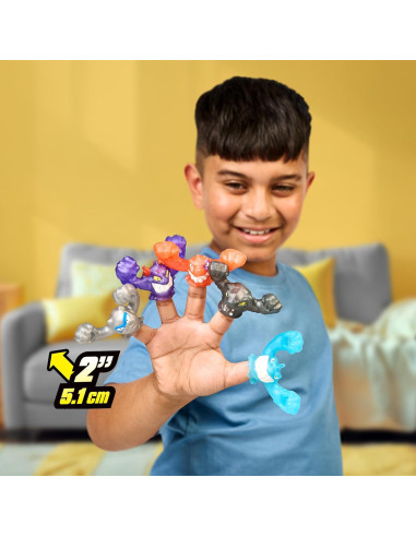 Heroes de Goo Jit Zu Paquete de 5 Goo-Slingers Cósmicos Metálicos