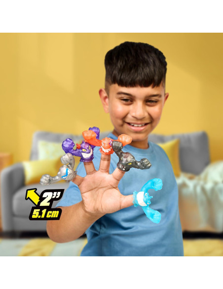 Heroes de Goo Jit Zu Paquete de 5 Goo-Slingers Cósmicos Metálicos