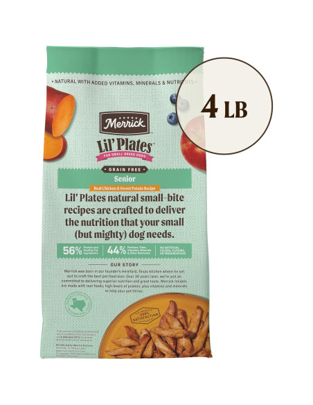 Comida Seca Premium Merrick Lil' Plates 1.81kg Pollo y Batata
