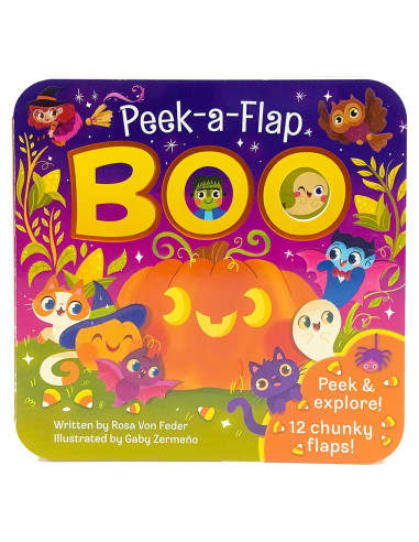 Boo Halloween Lift-a-Flap Board Book Ages 0-4