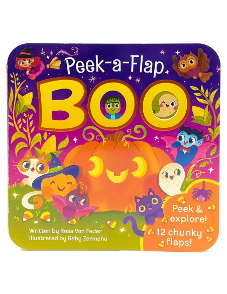 Boo Halloween Lift-a-Flap Board Book Ages 0-4