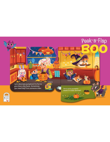 Boo Halloween Lift-a-Flap Board Book Ages 0-4