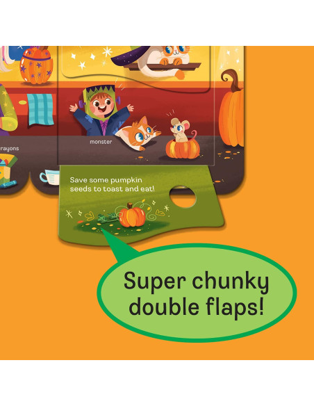 Boo Halloween Lift-a-Flap Board Book Ages 0-4