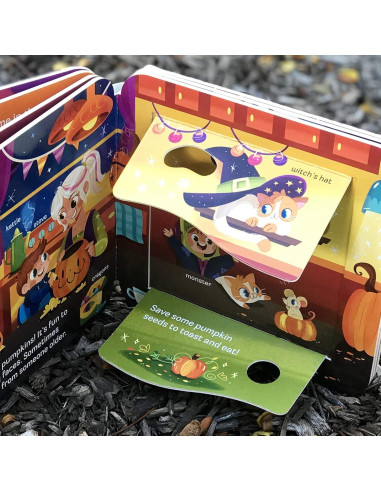 Boo Halloween Lift-a-Flap Board Book Ages 0-4