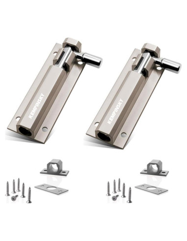 Cerradura Deslizante de Seguridad Enertai 7.49 cm Aluminio Níquel