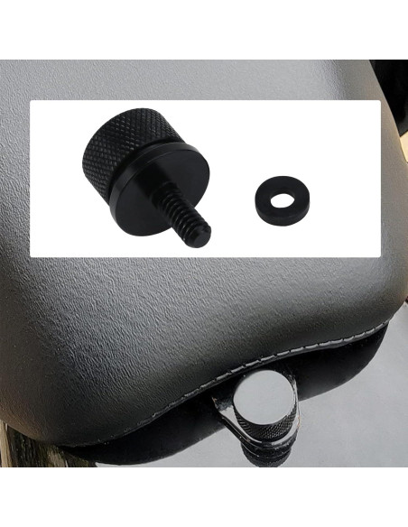 Tornillos de Asiento Antrader 4Pcs Aluminio Negro 1/4"-20