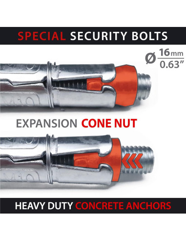 Anclaje de Seguridad KRASER KR804 para Motocicleta y Bicicleta