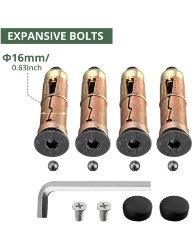 Anclaje de Suelo EYPINS de Acero Antirrobo para Motocicletas y Bicicletas