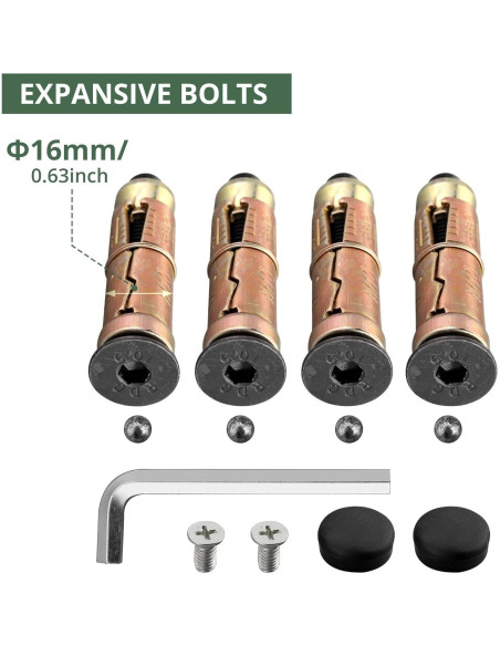 Anclaje de Suelo EYPINS de Acero Antirrobo para Motocicletas y Bicicletas