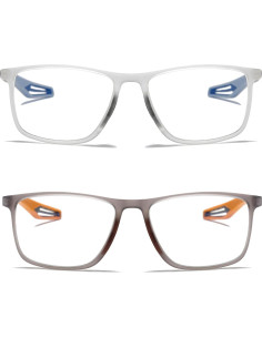 Gafas de lectura deportivas para hombres 1.5x anti luz azul 2