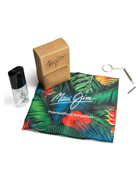 Kit de Cuidado de Gafas Maui Jim - Estuche, Solución y Paño