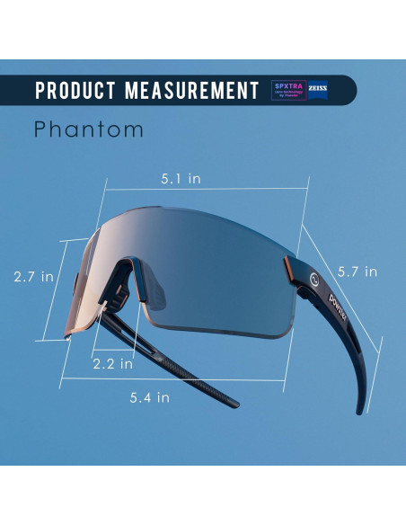 Gafas de ciclismo Powster con 6 lentes UV400 para adultos
