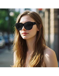 Gafas de sol polarizadas VIEWBETTER A03 Negro UV400 para uso dual 2