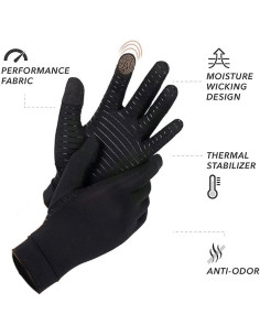 Guantes de Artritis de Cobre Jade Kit - Compresión Medianos 2