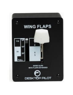 Panel de Flaps Desktop Pilot C172 con Indicador Motorizado