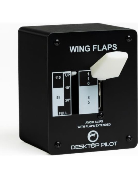 Panel de Flaps Desktop Pilot C172 con Indicador Motorizado