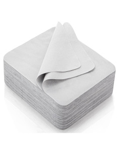 Paquete de 100 paños de limpieza Eorbow 17.78x15.24 cm gris