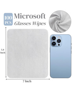 Paquete de 100 paños de limpieza Eorbow 17.78x15.24 cm gris 2