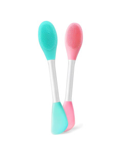 Cepillo Facial Exfoliante de Silicona Qi 2 en 1 para Limpieza Profunda