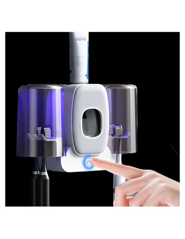 Soporte de Esterilizador de Cepillos Shmian BH-012 2 Tazas USB