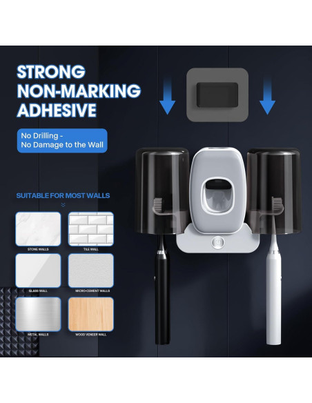 Soporte de Esterilizador de Cepillos Shmian BH-012 2 Tazas USB