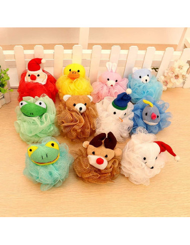 Esponjas de Baño Exfoliantes UUYYEO 5 Piezas Animales