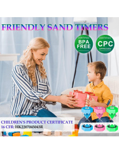 Reloj de Arena para Niños SuLiao - 6 Colores 1-30 Minutos 2