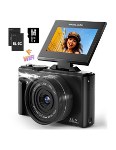 Cámara Digital IWOBAC WD08-5K 75MP 5K WiFi Zoom 18X