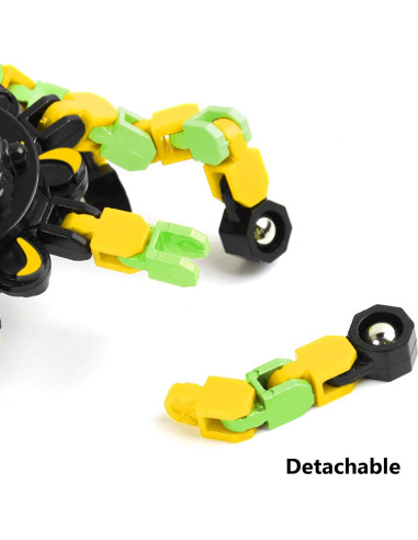 Fidget Spinner Robot Transformable Zebo 6 Paquete Alivio Estrés