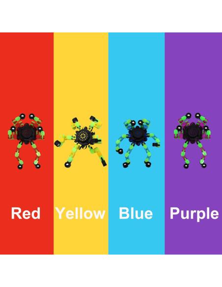 Fidget Spinner Robot Transformable Zebo 6 Paquete Alivio Estrés