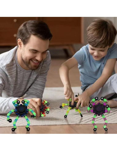 Fidget Spinner Robot Transformable Zebo 6 Paquete Alivio Estrés