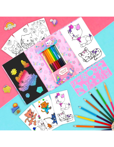 Kit de Colorear para Niños YOYTOO - 30 Páginas y Lápices