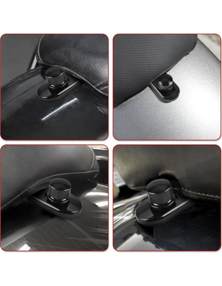 Kit Tornillo de Asiento Trasero BAKAFOH Negro para Harley 1996-2024