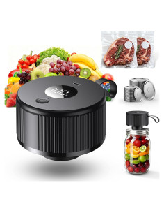 Kit de Sellador al Vacío Eléctrico para Frascos Mason - 3 en 1