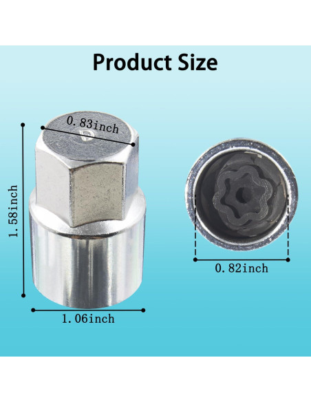 Herramienta de Extracción de Tuercas de Bloqueo CIMOF para Toyota y Lexus