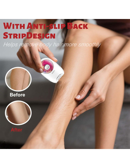 Epilador Profesional VGR 706 Inalámbrico 18 Pinzas Rosa