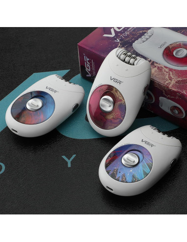 Epilador Profesional VGR 706 Inalámbrico 18 Pinzas Rosa