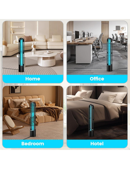 Lámpara UV Desinfectante ZETAWALE con Control Remoto 60 min