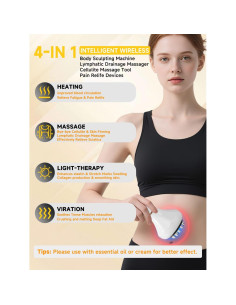 Masajeador Anticelulitis Nenrent 6103 - Drenaje Linfático y Calor 2