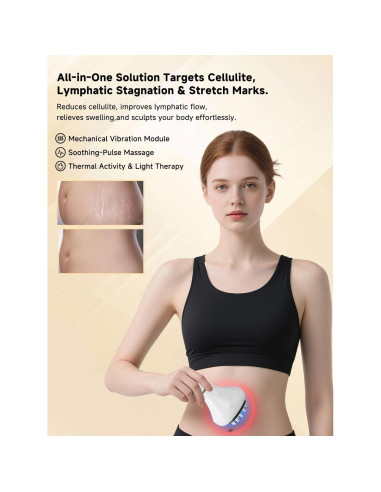 Masajeador Anticelulitis Nenrent 6103 - Drenaje Linfático y Calor