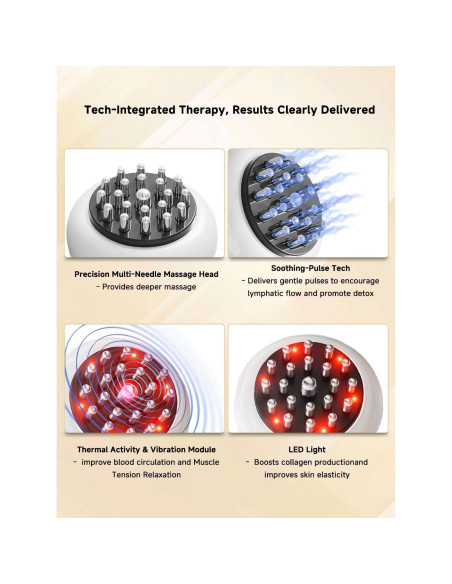 Masajeador Anticelulitis Nenrent 6103 - Drenaje Linfático y Calor