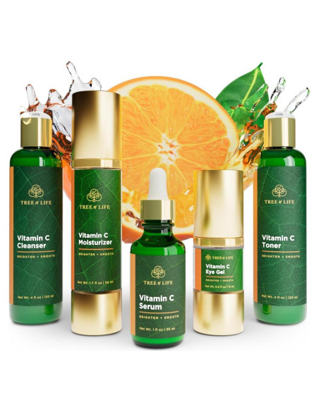 Conjunto de Cuidado Facial Tree of Life Vitamina C 5 Piezas