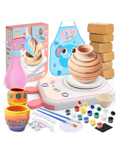 Kit de Rueda de Alfarería Skirfy para Niños 6-12 Años