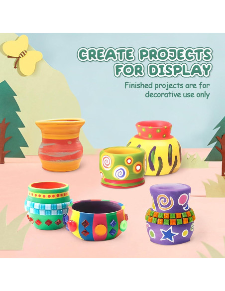 Kit de Rueda de Alfarería Skirfy para Niños 6-12 Años