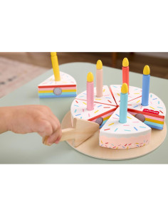 Juego de pastel de madera Fisher-Price 14 piezas para niños 3+ 2