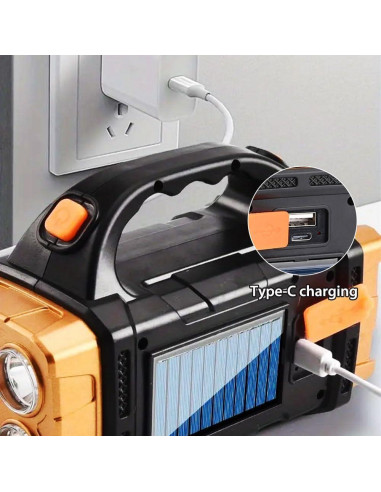 Linterna Solar LED IFTHFOUR LP-236263 Impermeable 204g