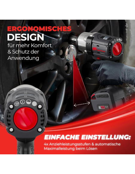 Llave de Impacto Inalámbrica Ingersoll Rand W7172 20V 1500 Nm