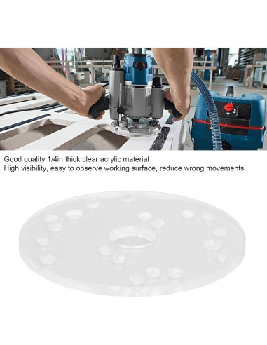 Placa Base Universal para Router Agatige 16.51cm Acrílico