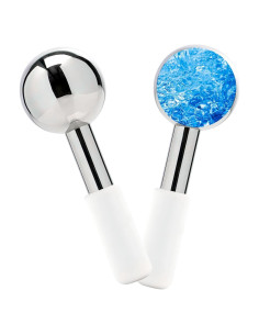 Rodillo de Hielo Facial Zminrn - Acero Inoxidable, Terapia Fría